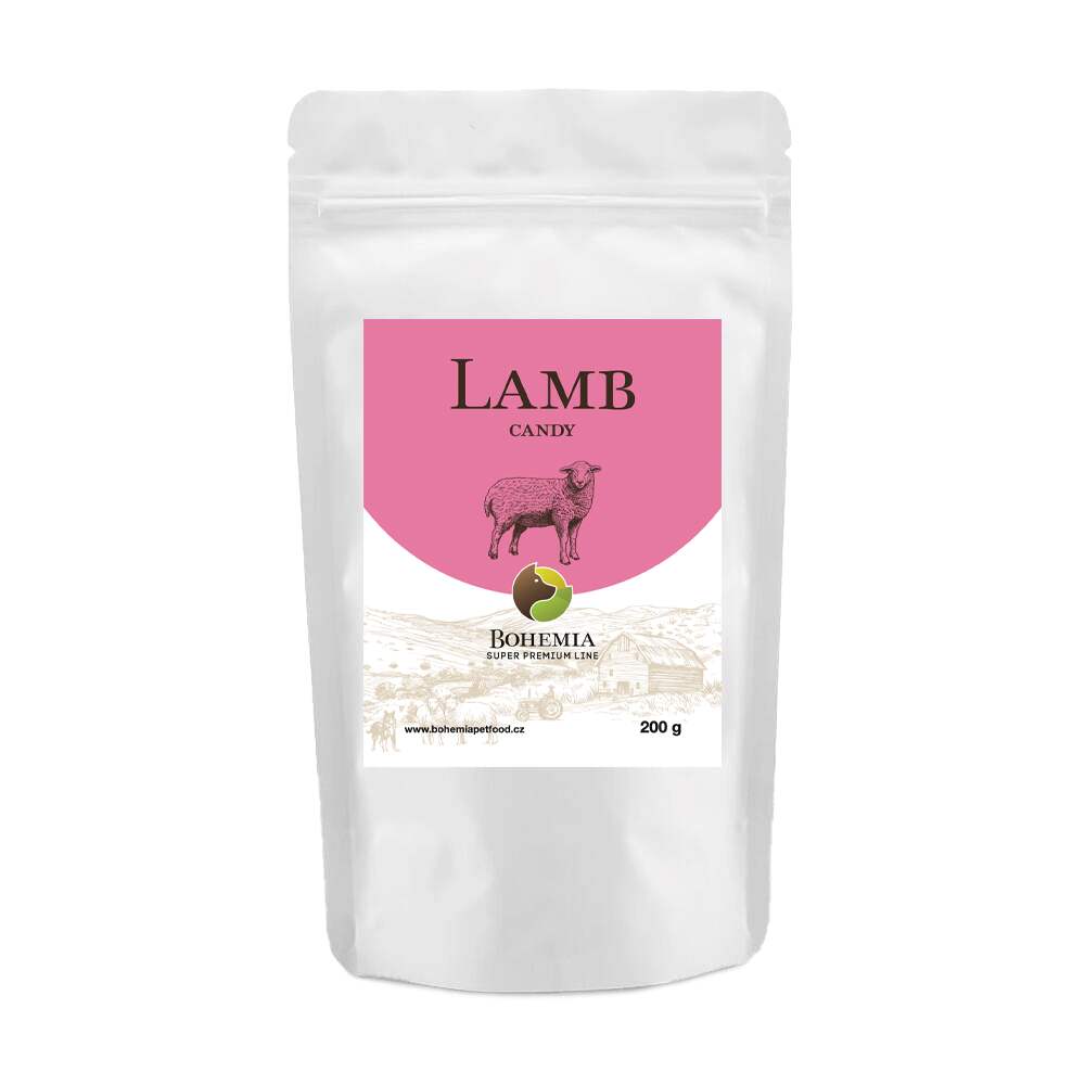 BOHEMIA SUPER PREMIUM maiusekommid lambalihaga 200g